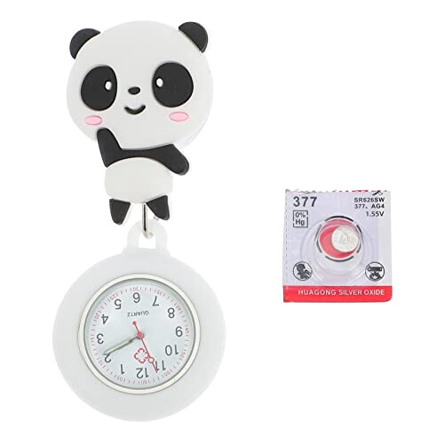 Montre à gousset Panda blanc